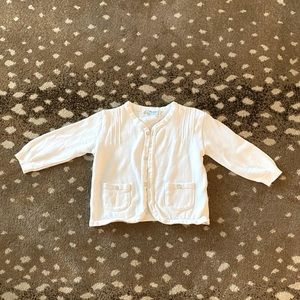 Feltman Brothers White Cardigan - sz 12 mo